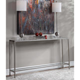 Hayley Console Table, Silver - Furniture - Accent Tables - High Fashion Home