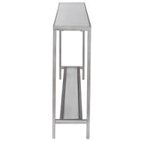 Hayley Console Table, Silver - Furniture - Accent Tables - High Fashion Home