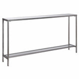 Hayley Console Table, Silver - Furniture - Accent Tables - High Fashion Home