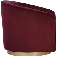 Hazel Chair, Burgundy - Modern Furniture - Accent Chairs - High Fashion Home