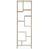 Helena Bookshelf, Antique Brass - Furniture - Bedroom - High Fashion Home