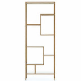 Helena Bookshelf, Antique Brass - Furniture - Bedroom - High Fashion Home