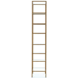 Helena Bookshelf, Antique Brass - Furniture - Bedroom - High Fashion Home