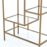 Helena Bookshelf, Antique Brass - Furniture - Bedroom - High Fashion Home