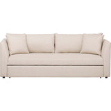 Dempsey Trundle Bed Sofa, Crevere Creme - Furniture - Sofas - High Fashion Home