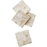 Cowhide Coasters Gold, Set of 4 - Accessories - High Fashion Home