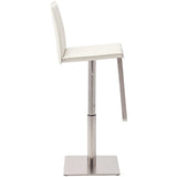 Kailee Adjustable Stool, White - Furniture - Dining - High Fashion Home