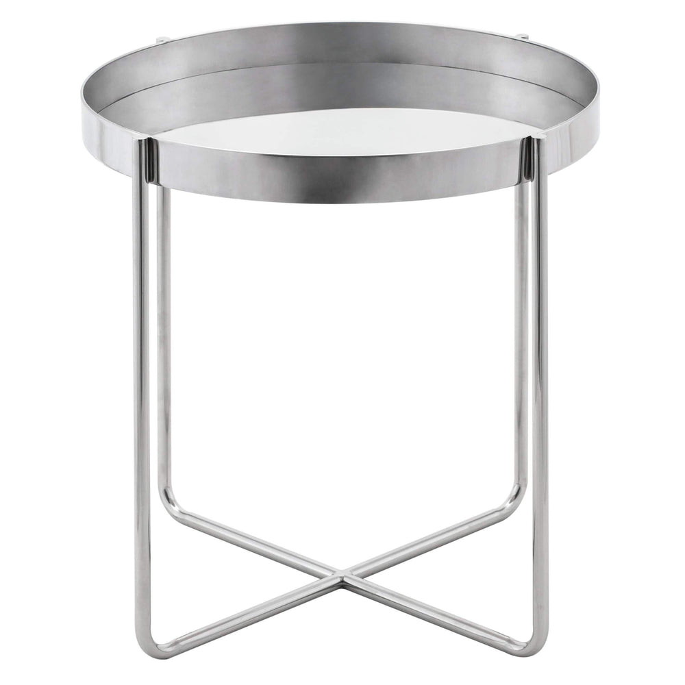 Gaultier Side Table, Silver - Furniture - Accent Tables - High Fashion Home