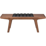 Lucien Occasional Bench Short, Black - Furniture - Chairs - High Fashion Home