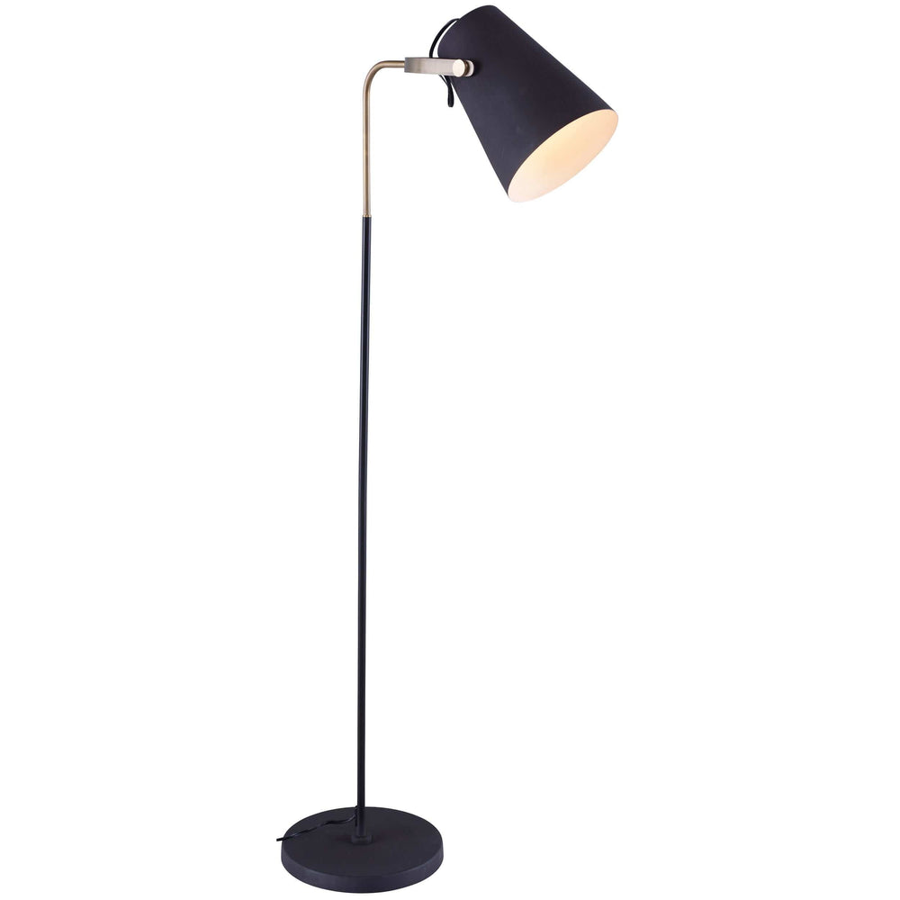 Sawyer Floor Lamp, Dark Gray - Lighting - High Fashion Home