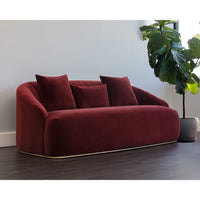 Astrid Sofa, Merlot - Modern Furniture - Sofas - High Fashion Home