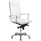Carlo Office Chair, White - Furniture - Office - High Fashion Home
