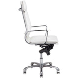 Carlo Office Chair, White - Furniture - Office - High Fashion Home