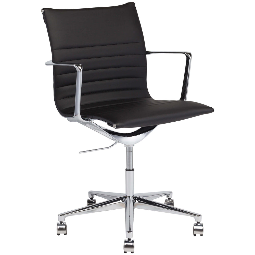 Antonio Office Chair, Black - Furniture - Office - High Fashion Home