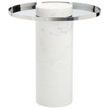 Pillar Side Table, White - Furniture - Accent Tables - High Fashion Home