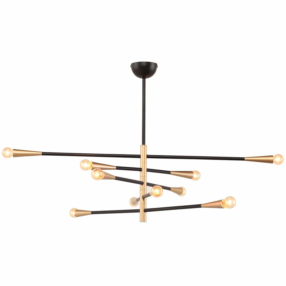 Orion 5 Light Pendant, Black - Lighting - High Fashion Home