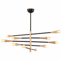 Orion 5 Light Pendant, Black - Lighting - High Fashion Home