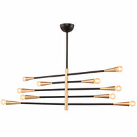 Orion 5 Light Pendant, Black - Lighting - High Fashion Home