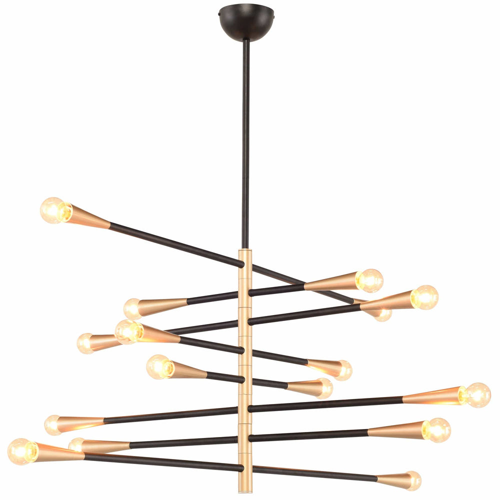 Orion 8 Light Pendant, Black - Lighting - High Fashion Home