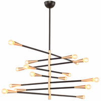 Orion 8 Light Pendant, Black - Lighting - High Fashion Home