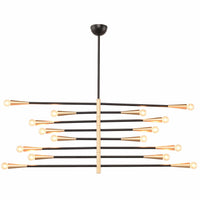 Orion 8 Light Pendant, Black - Lighting - High Fashion Home
