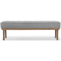 Arlo Bench, Light Grey - Furniture - Chairs - High Fashion Home