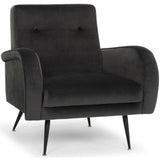 Hugo Occasional Chair, Shadow Grey - Modern Furniture - Accent Chairs - High Fashion Home