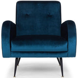 Hugo Occasional Chair, Midnight Blue - Modern Furniture - Accent Chairs - High Fashion Home