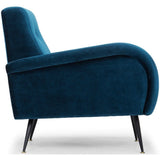 Hugo Occasional Chair, Midnight Blue - Modern Furniture - Accent Chairs - High Fashion Home