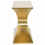 Praetorian Console Table, Brushed Gold - Furniture - Accent Tables - High Fashion Home