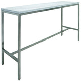 Verona Counter Table, White - Furniture - Accent Tables - End Tables