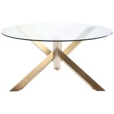 Costa Dining Table, Gold - Furniture - Dining - High Fashion Home