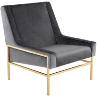 Theodore Chair, Tarnished Silver/Polished Gold Base - Modern Furniture - Accent Chairs - High Fashion Home