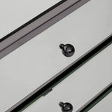 Hollywood Black Nickel Metal Chest, Medium - Furniture - Bedroom - High Fashion Home