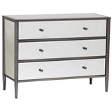 Hollywood Black Nickel Metal Chest, Large - Furniture - Storage - High Fashion Home
