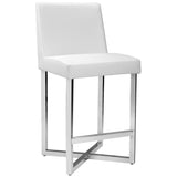 Howard Counter Stool, White - Furniture - Dining - High Fashion Home