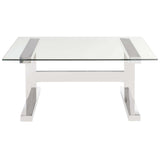 Aria Square Cocktail Table - Furniture - Accent Tables - High Fashion Home