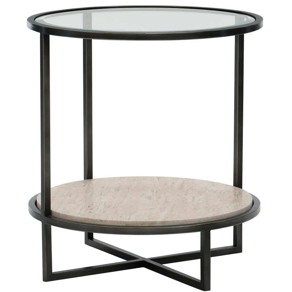 Harlow Round Chairside Table - Furniture - Accent Tables - High Fashion Home