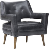 Hunter Leather Chair - Modern Furniture - Accent Chairs - High Fashion Home