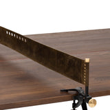 Smoked Oak Ping Pong Table - Modern Furniture - Dining Table - High Fashion Home