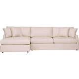 Ian Sectional, Crevere Cream - Modern Furniture - Sectionals - High Fashion Home