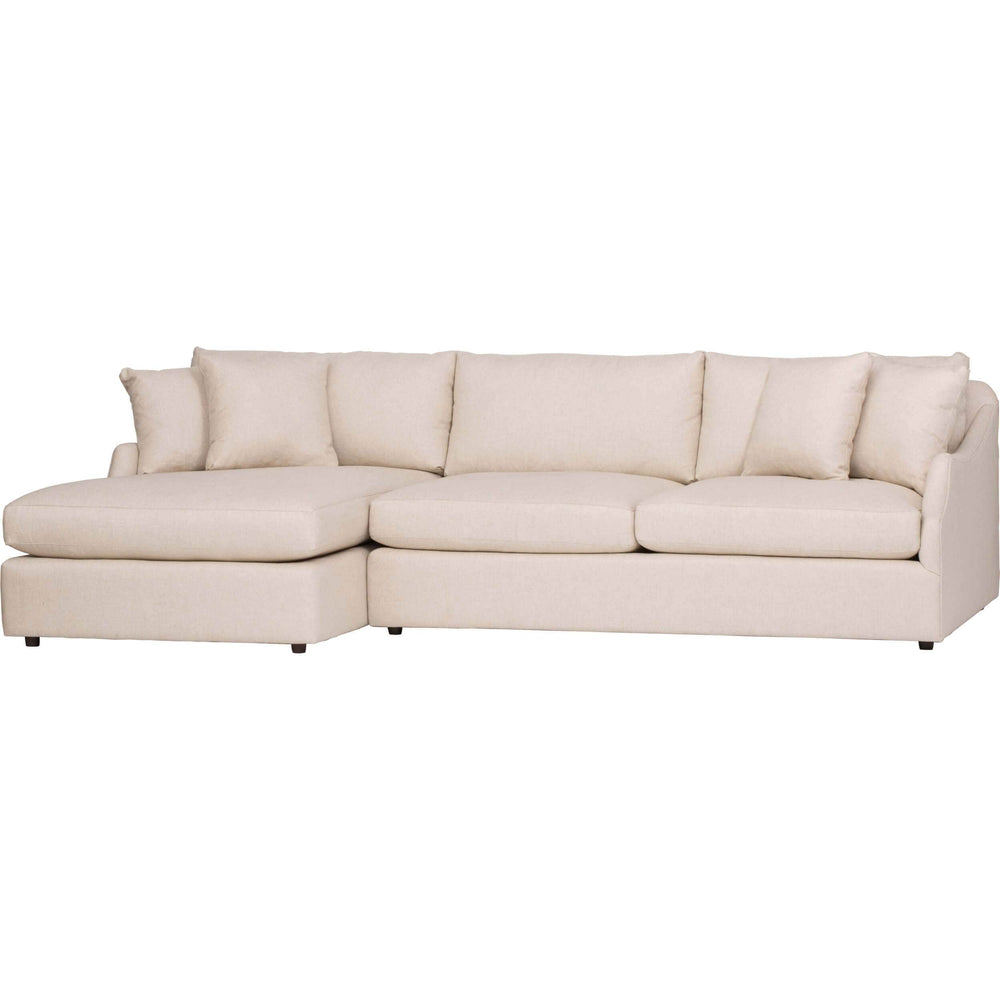 Ian Sectional, Crevere Cream - Modern Furniture - Sectionals - High Fashion Home