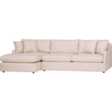 Ian Sectional, Crevere Cream - Modern Furniture - Sectionals - High Fashion Home