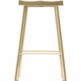 Icon Counter Stool, Gold - Furniture - Dining - High Fashion Home