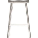 Icon Counter Stool, Polished Steel - Furniture - Dining - High Fashion Home