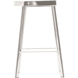 Icon Counter Stool, Polished Steel - Furniture - Dining - High Fashion Home
