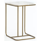 Adalley C Table, White Marble - Furniture - Accent Tables - High Fashion Home