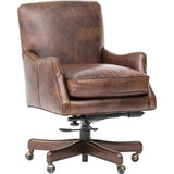Imperial Empire Tilt Swivel Leather Chair - Furniture - Chairs - High Fashion Home