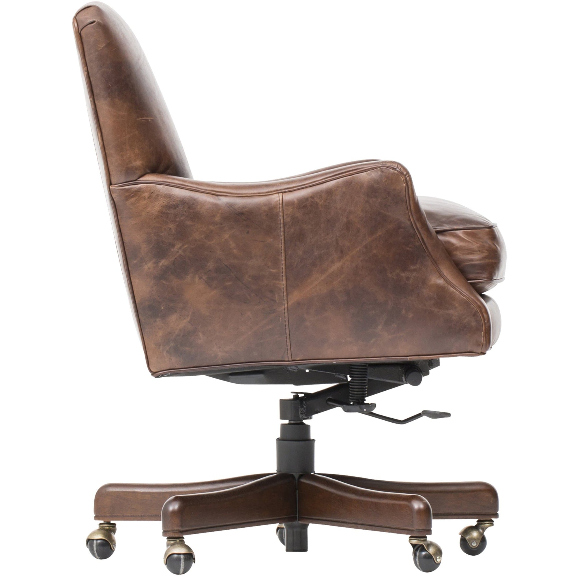 Imperial Empire Tilt Swivel Leather Chair High Fashion Home