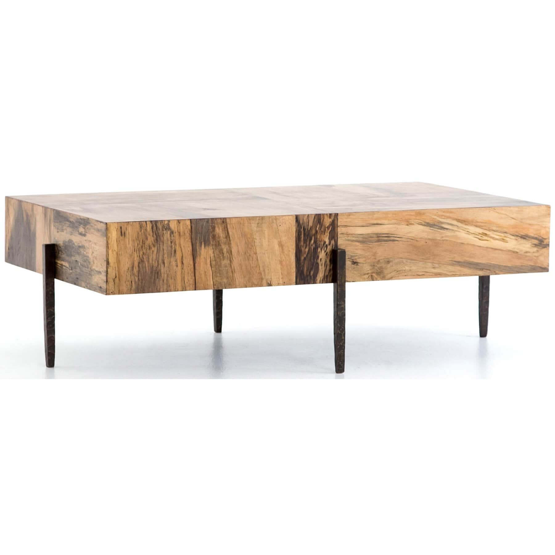 Indra Rectangular Coffee Table, Spalted Primavera High Fashion Home